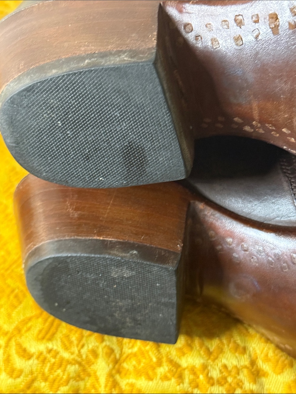 Lucchese Brown Leather Women’s Western Heeled Boots - Picture 6 of 10